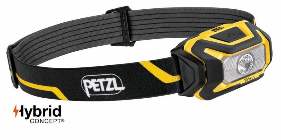 Налобный фонарь Petzl ARIA 1, черный/желтый