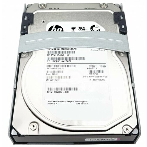 Жесткий диск HP 647347-001 3Tb 7200 SATAII 3,5 HDD жесткий диск hp 647347 001 3tb sataiii 3 5 hdd