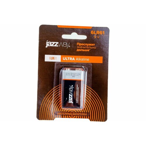 Алкалиновая батарейка JazzWay 6LR61 Ultra PLUS BL-1 5005075