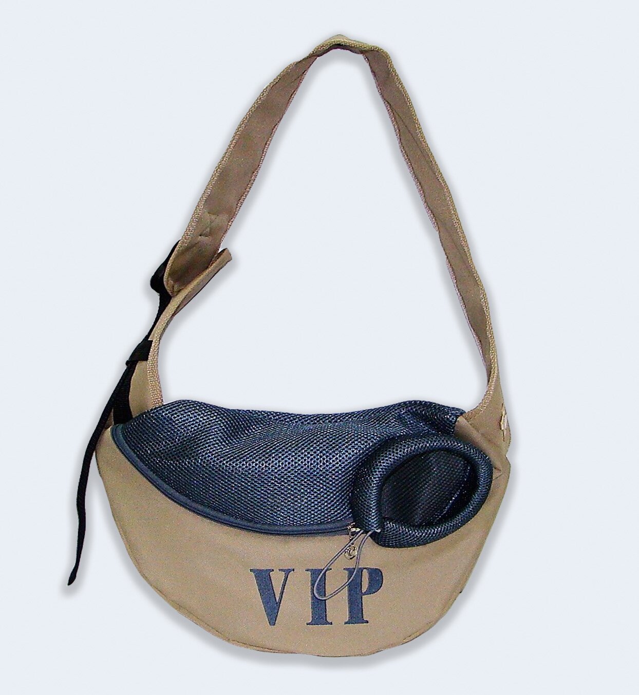 Слинг-переноска Melenni Стандарт "VIP" S бежевый/серая сетка