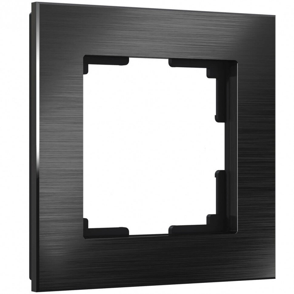 Werkel Aluminium СП черный алюминий рамка 1м.