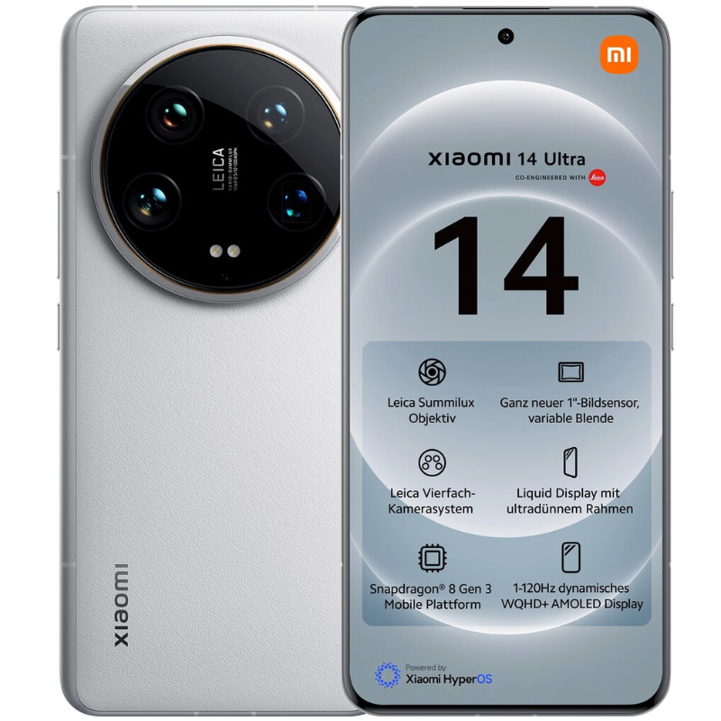 Смартфон Xiaomi 14 Ultra 16/512 ГБ Global, Dual nano SIM, белый
