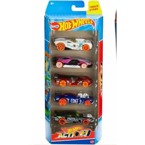 Hot Wheels Игровой набор из 5 машинок ACTION HLY66/01806 54mm 95a square hole element skateboard wheels skate board deck action wheel fancy stunt wheels scooter durable non slip wheels