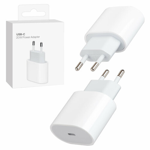 сетевое зарядное устройство apple 20w usb c power adapter model a2347 Переходник на Сетевое зарядное устройство на Type-C 20W PD Power Adapter под ORG