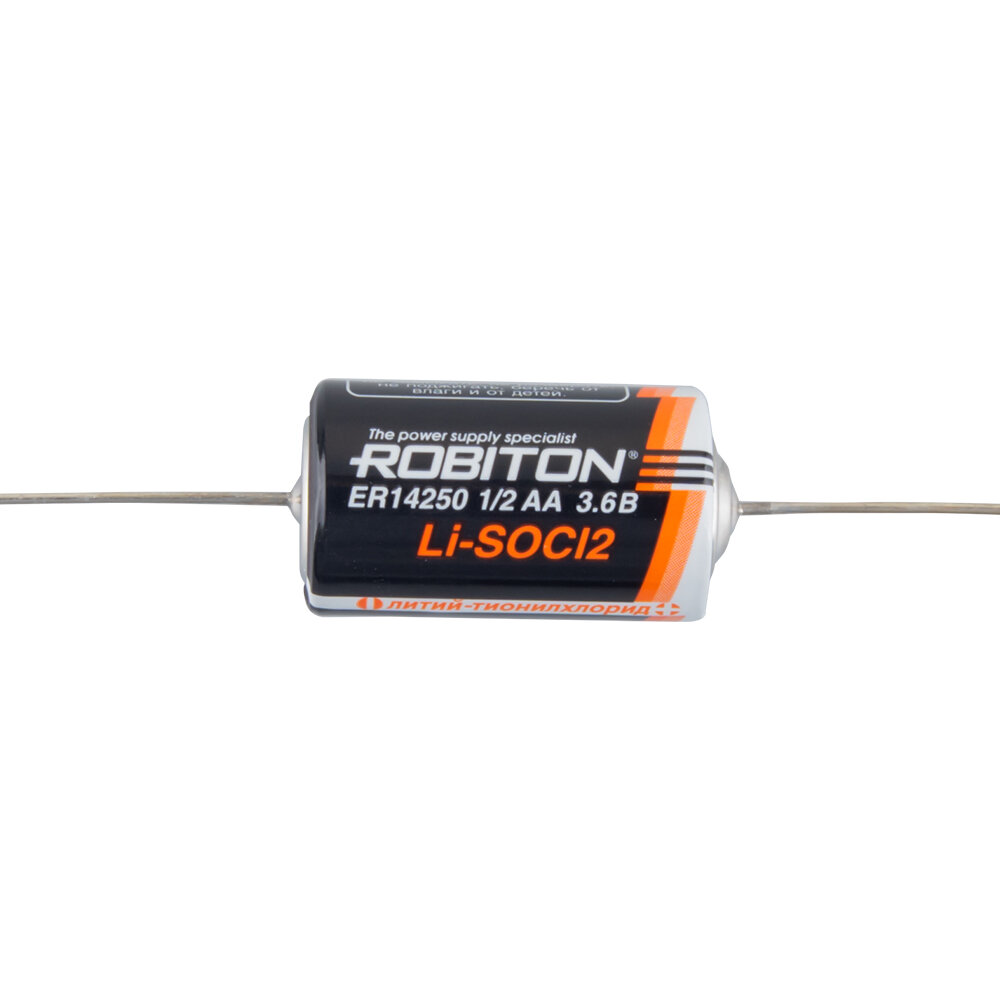 Элемент питания ROBITON ER14250-AX 1/2AA с аксиальными выводами PH1