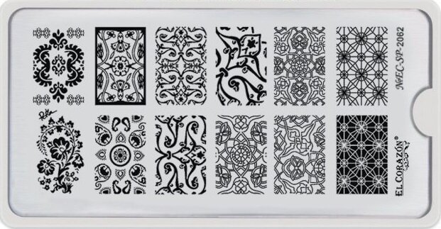 El Corazon Пластина для стемпинга 6х12 см. №EC-SP-2062