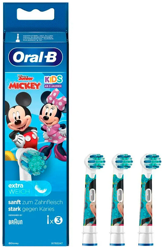 Насадка для зубных щеток Oral-B Kids EB10S Princess (4 шт) - фото №2