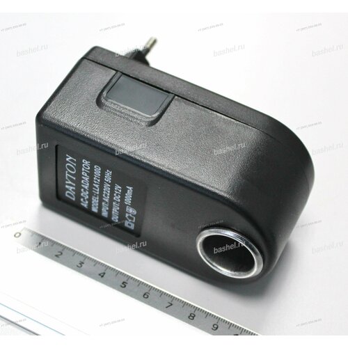 Блок питания с гнездом прикуривателя DAYTON LLA12100DST 12V 1А монолит 3456₽