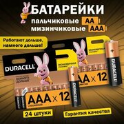 Батарейка Duracell Basic AAA, 2 уп, в упаковке: 12 шт.