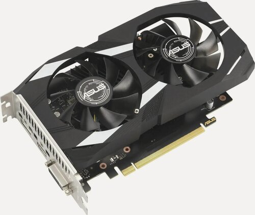 Изображение товара Видеокарта ASUS DUAL-RTX3050-O6G, GeForce RTX 3050, GDDR6, 6ГБ, 2 вентилятора
