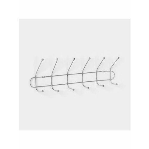 Вешалка на 6 двойных крючков 481345 см Блеск 691₽