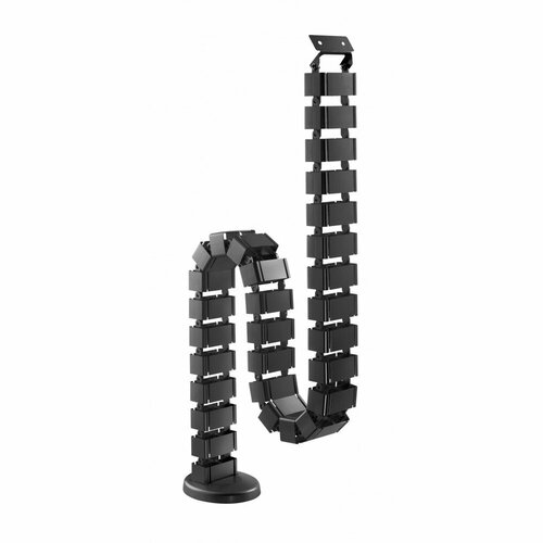 Кабель-канал (органайзер) для проводов UBack Ergo Cabel с креплением под столом,130X6,7X3,5 см, черный