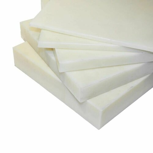 Капролон марка Б Полиамид ПА6 листовой белый-бежевый 15х250х500мм 4400₽