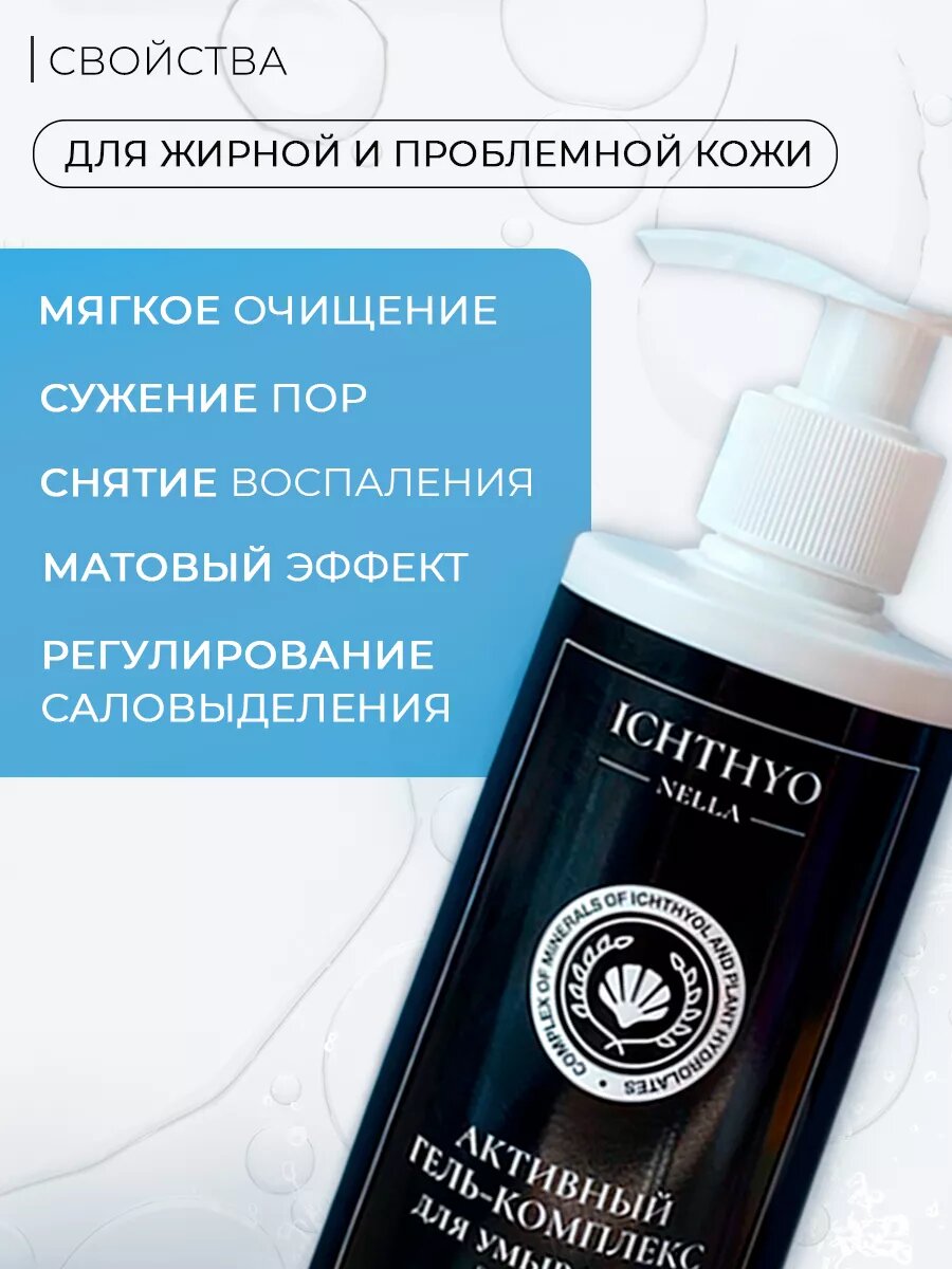 Гель для умывания для проблемной кожи лица ICHTHYONELLA 200 ml