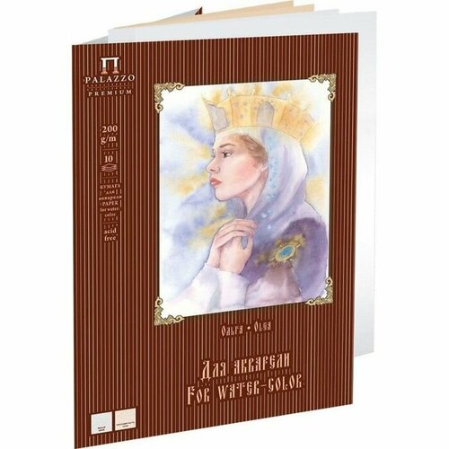 Папка для акварели А2 10 листов Ольга блок 200 гм 1103₽