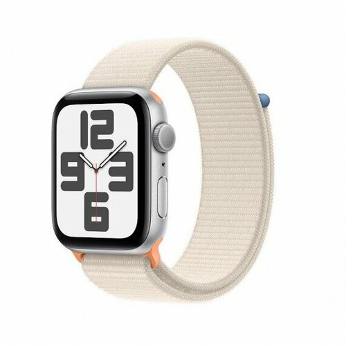 Умные часы Apple Watch SE 2 2023 GPS 44mm Silver Starlight Sport Loop 3899000₽
