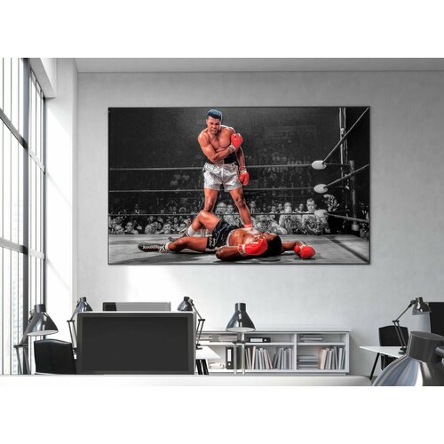 Интерьерная картина на холсте Мухаммед Али 5070см 2896₽