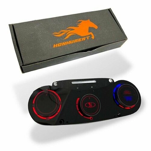 Блок управления печки/климат-контроля светодиодный Lada Granta (Красный)