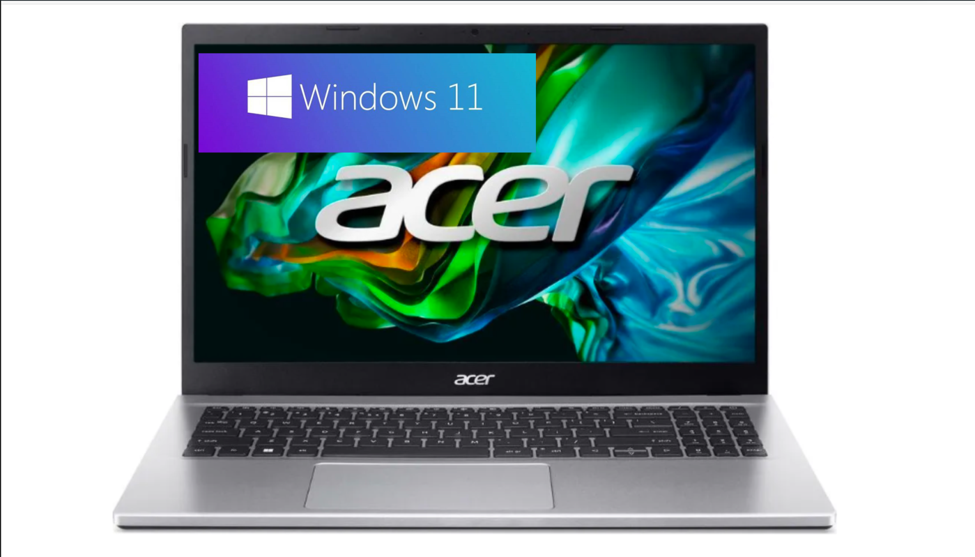 15.6 Ноутбук Acer A315, Ryzen 7 5700U , RAM 16 ГБ , SSD 512 ГБ, Windows 11 Pro , серебристый, Русская раскладка