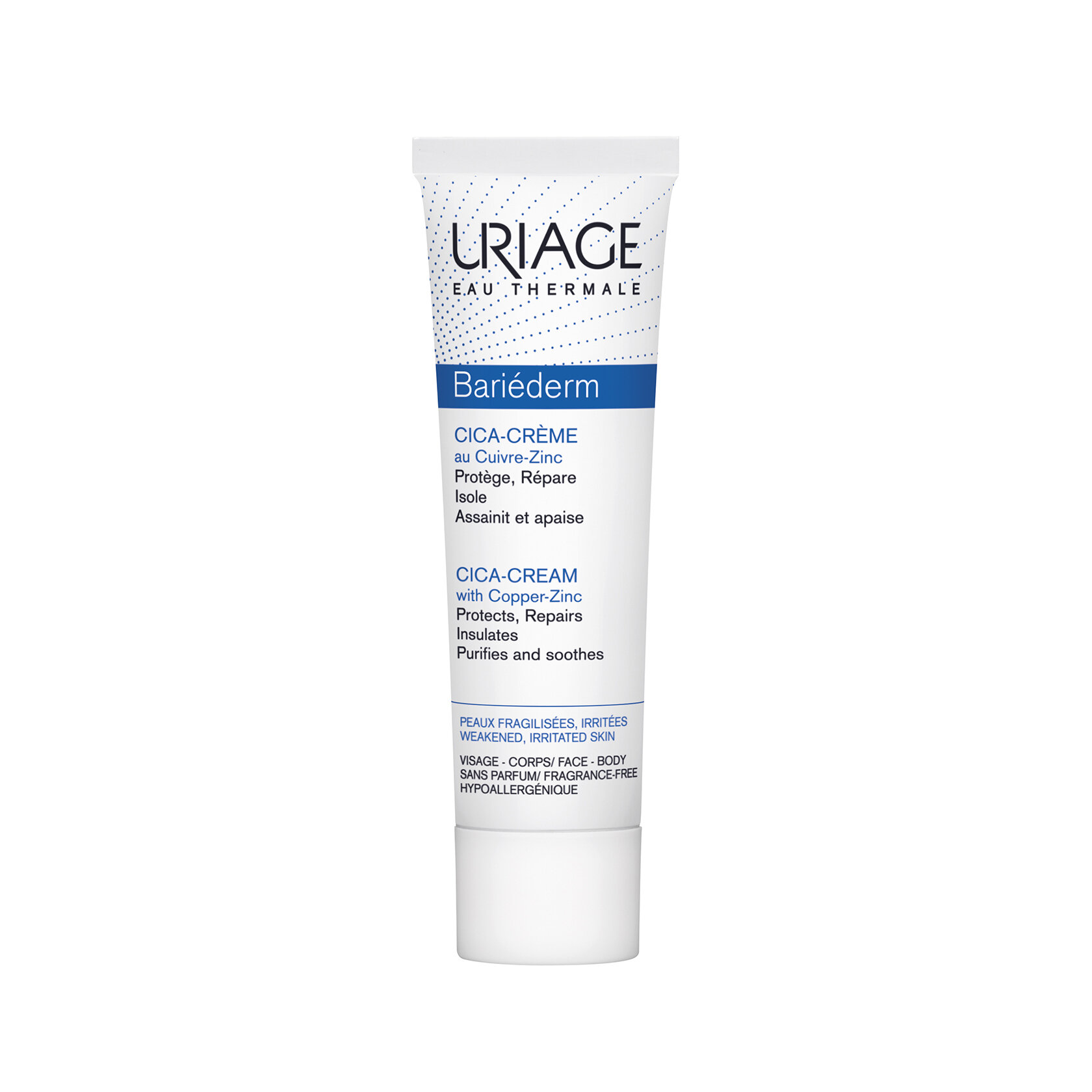 Крем Uriage Bariederm, от раздражения и зуда, с медью, цинком и пантенолом, 15мл