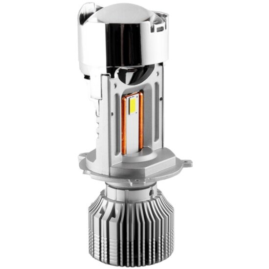 Светодиодные линзы Mtf Light , серии MiniLENS EXPERT H4/H19, 12/24V, 40/50W, 5500K, 5000LM, к-т 2шт. — фото 1