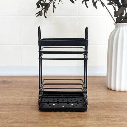 Подставка под кухонный инвентарь Fresco Лофт 17х95x95см черный 568₽