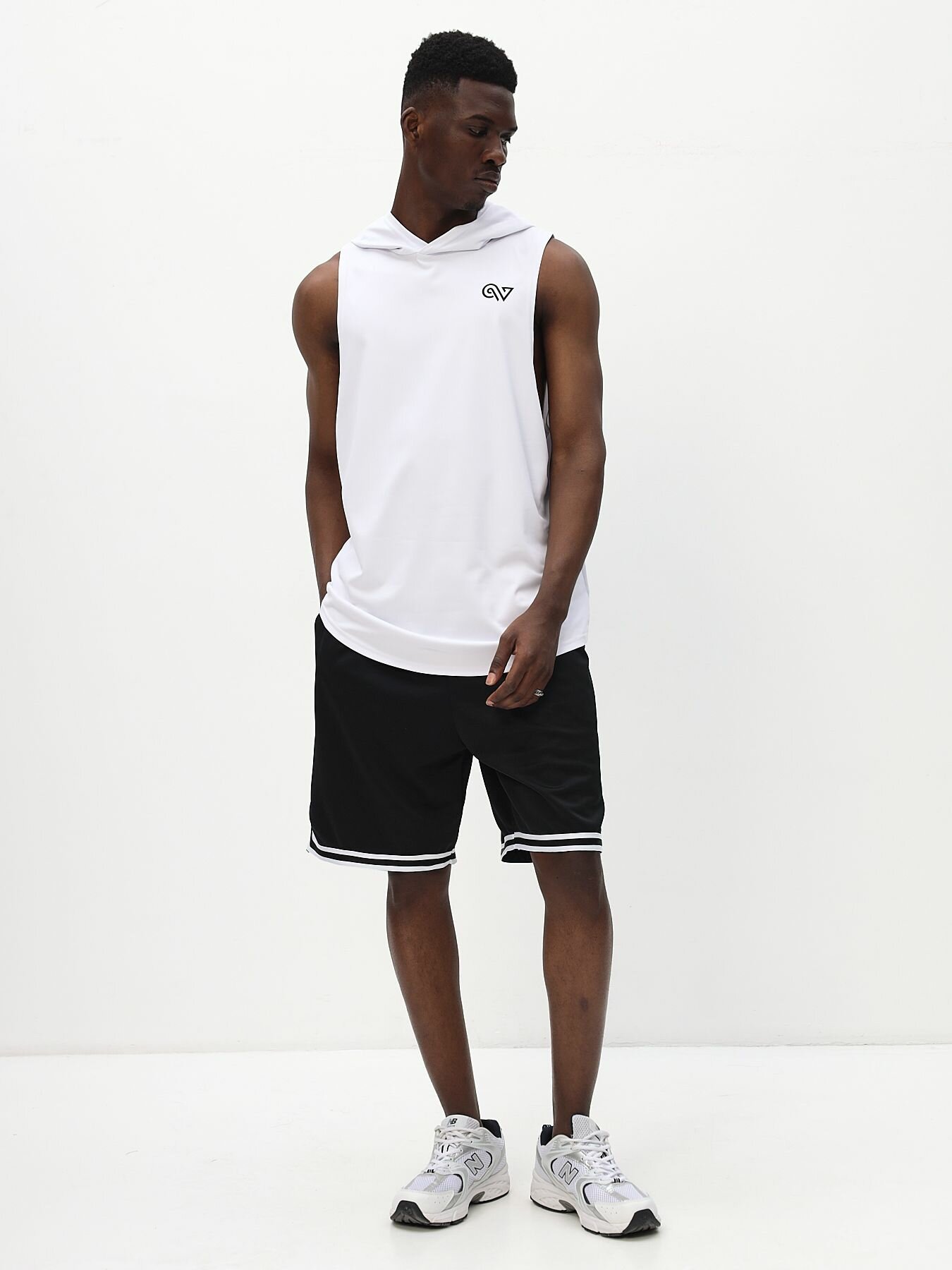 Майка спортивная, 1 шт., размер XXL, белый — фото 1