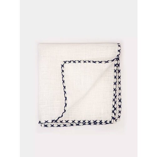 Нагрудный платок Gentle Man, белый/темно-синий