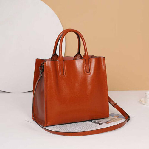 Сумка тоут Disparo фактура гладкая оранжевый 6890₽