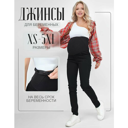 фото Джинсы скинни preggy для беременных, размер xs, черный