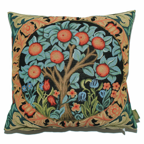 Наволочка декоративная Улица Гобеленов, Апельсиновое Дерево У. Моррис 48х48 см на молнии, гобелен