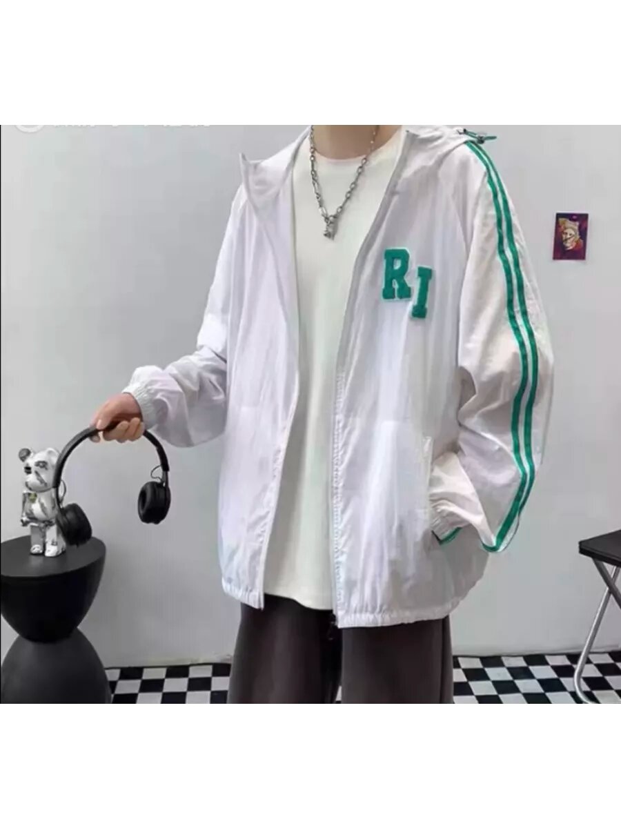 Ветровка FASHION LEISURE, размер XL, белый