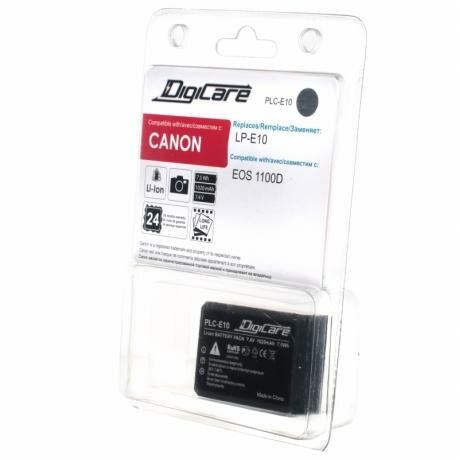 Аккумулятор DigiCare PLC-E10 ( LP-E10 для EOS 1100, 1200D)