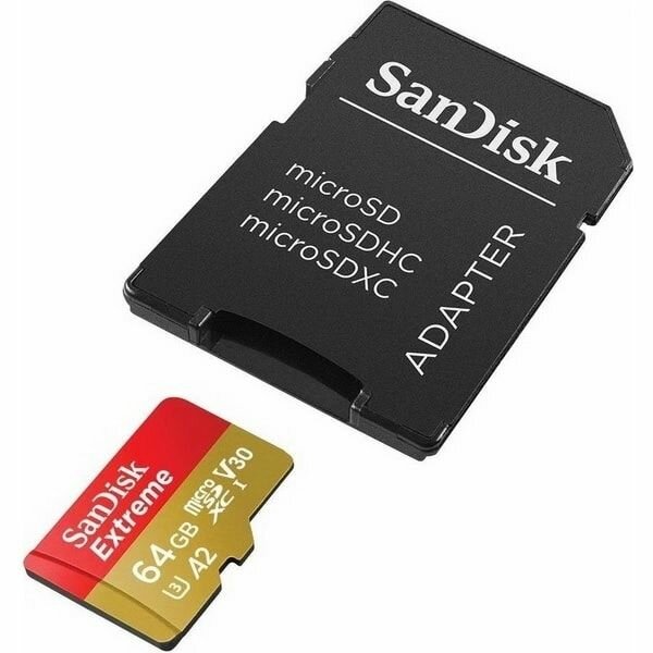 Карта памяти SanDisk Extreme microSDXC 64 ГБ — фото 1