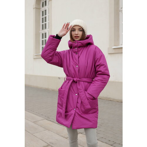 фото Пуховик l'kona black, размер xxxl, фуксия