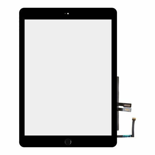 Тачскрин для Apple iPad 6 (2018) (A1893, A1954) + черная кнопка HOME с микросхемой (черный)