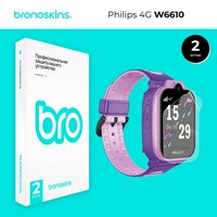 Глянцевая, Защитная пленка на детские часы Philips 4G W6610