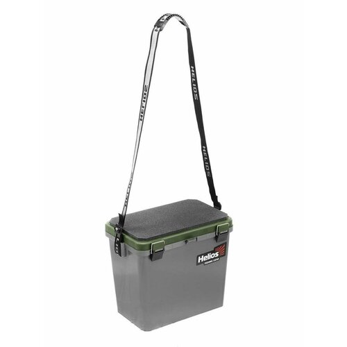 Ящик рыболовный зимний (19л) односекционный серый/хаки Helios HS-IB-19-GH