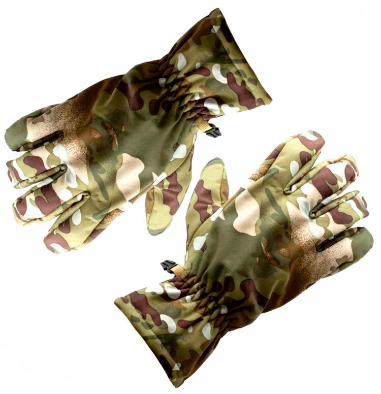 Перчатки Стикхант Хантер демисезонные непромокаемые полноразмерные Тёмный Мультикам (XL)