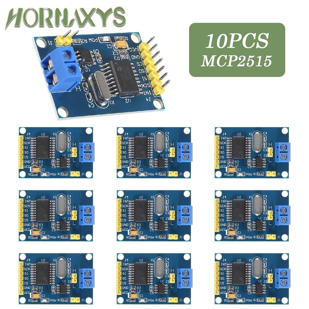 MCP2515 CAN шина модуль TJA1050 приемник SPI для 51 MCU 10pcs