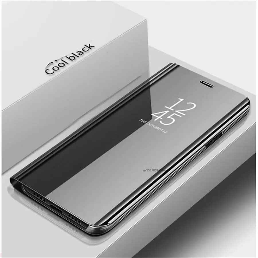 Флип-чехол Smart Mirror View для Xiaomi Redmi Note 14 Pro Plus 5G Shell Note14 4G 14Pro 14C C Кожаный чехол для мобильного телефона