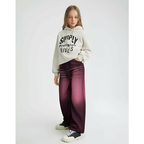 фото Джинсы gloria jeans gj cool, размер 14+/170 (42), черный/красный