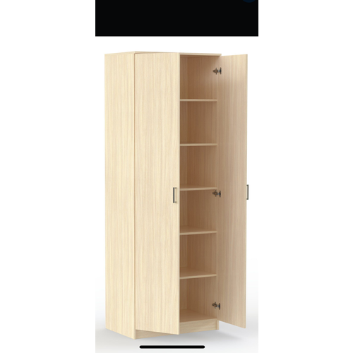 Шкаф распашной Виктория полки дуб Молочный 14180₽