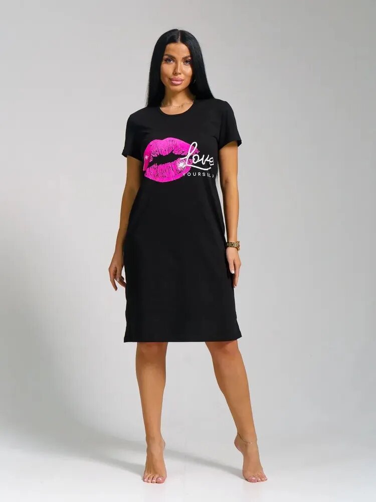 Платье СТИЛЬНАЯ ТОЧКА, размер 46, черный — фото 1