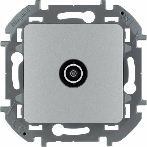 фото Legrand розетка tv (телевизионная) legrand inspiria проходная 14дб 5-862мгц алюминий 673862