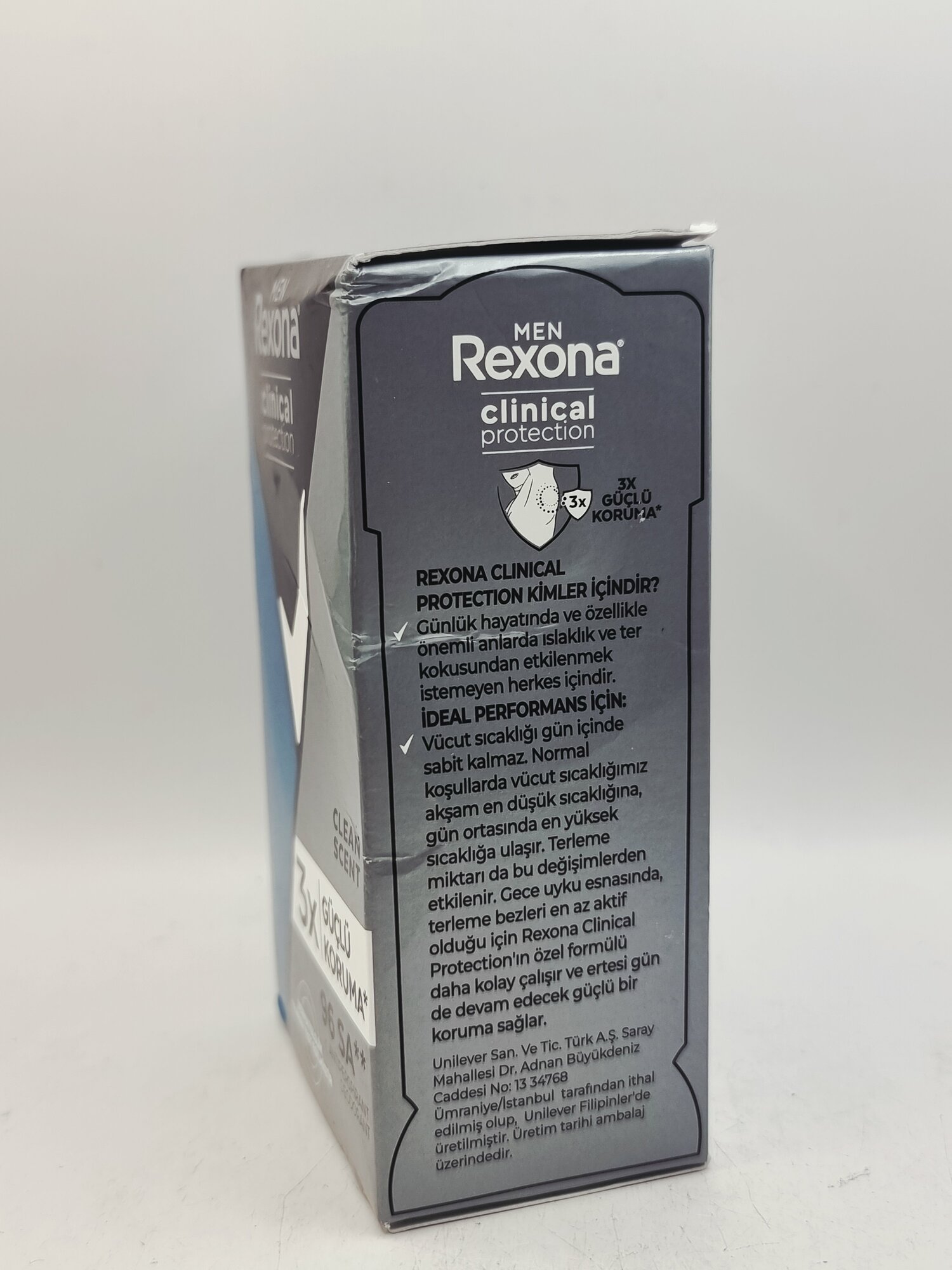 REXONA MEN дезодорант-крем мужской Deodorant Stick Anti-Perspirant Clean Scent 96 ч 45 мл (Филиппины) — фото 1