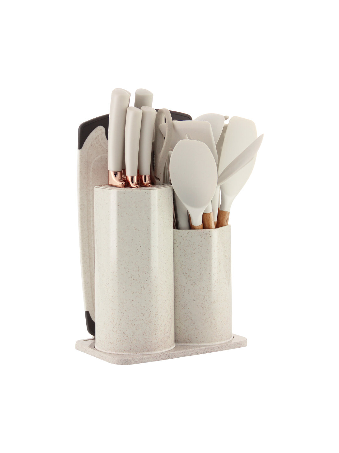 Haus Roland набор кухонных принадлежностей и ножей 19 предметов 3 цвета - Белый