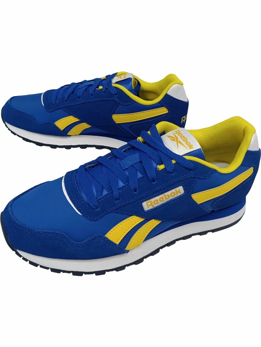 Кроссовки Reebok Glide, полнота F, размер 7,5 US, синий/желтый/белый — фото 1