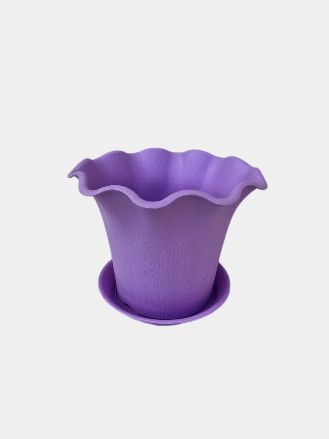 Декоративный горшок для цветов, с дренажной вставкой (аметист)