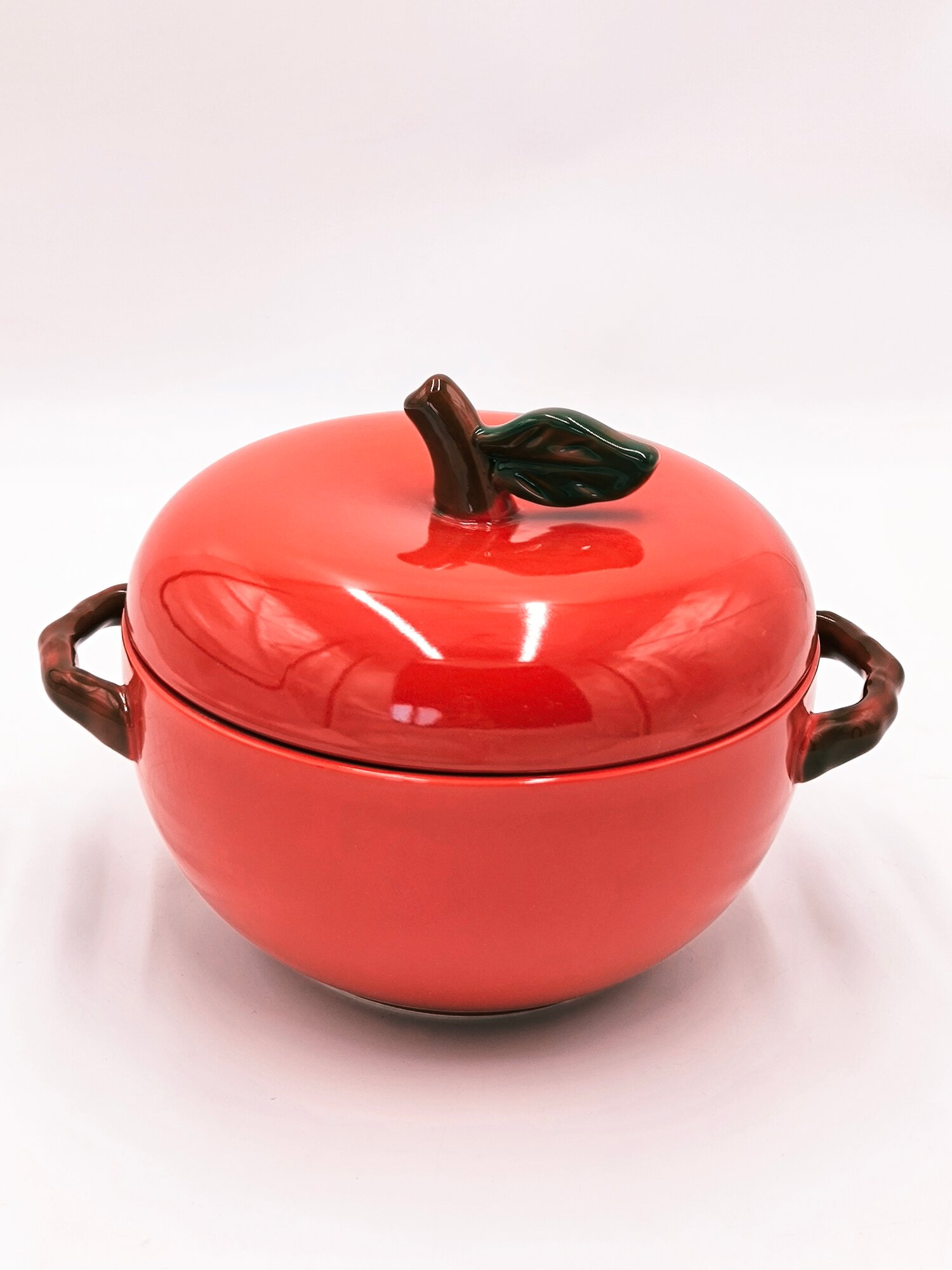 Керамическая посуда GOLD "Happy Kitchen", с крышкой, для горячих блюд, 1 л